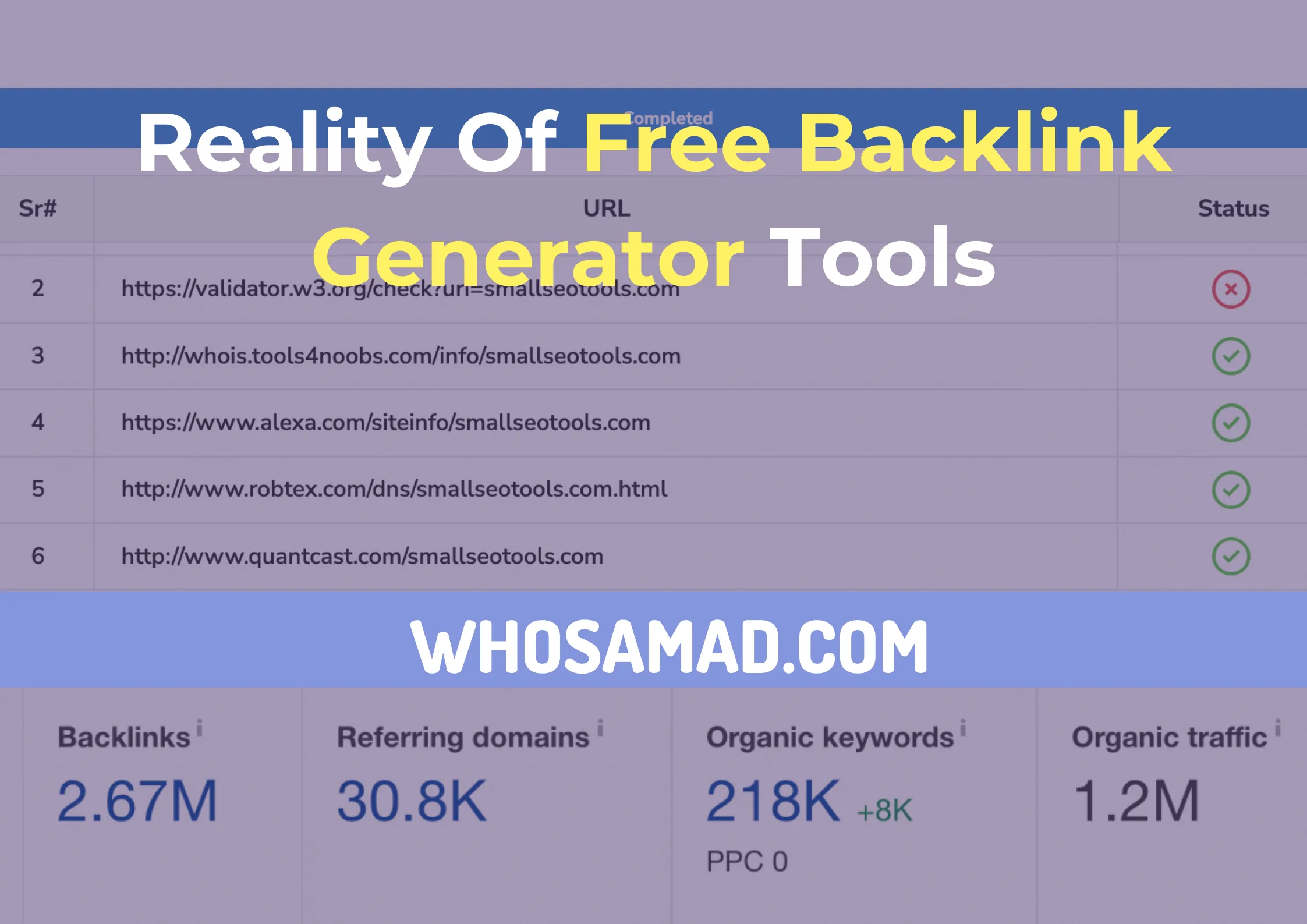 Free Backlink Generator